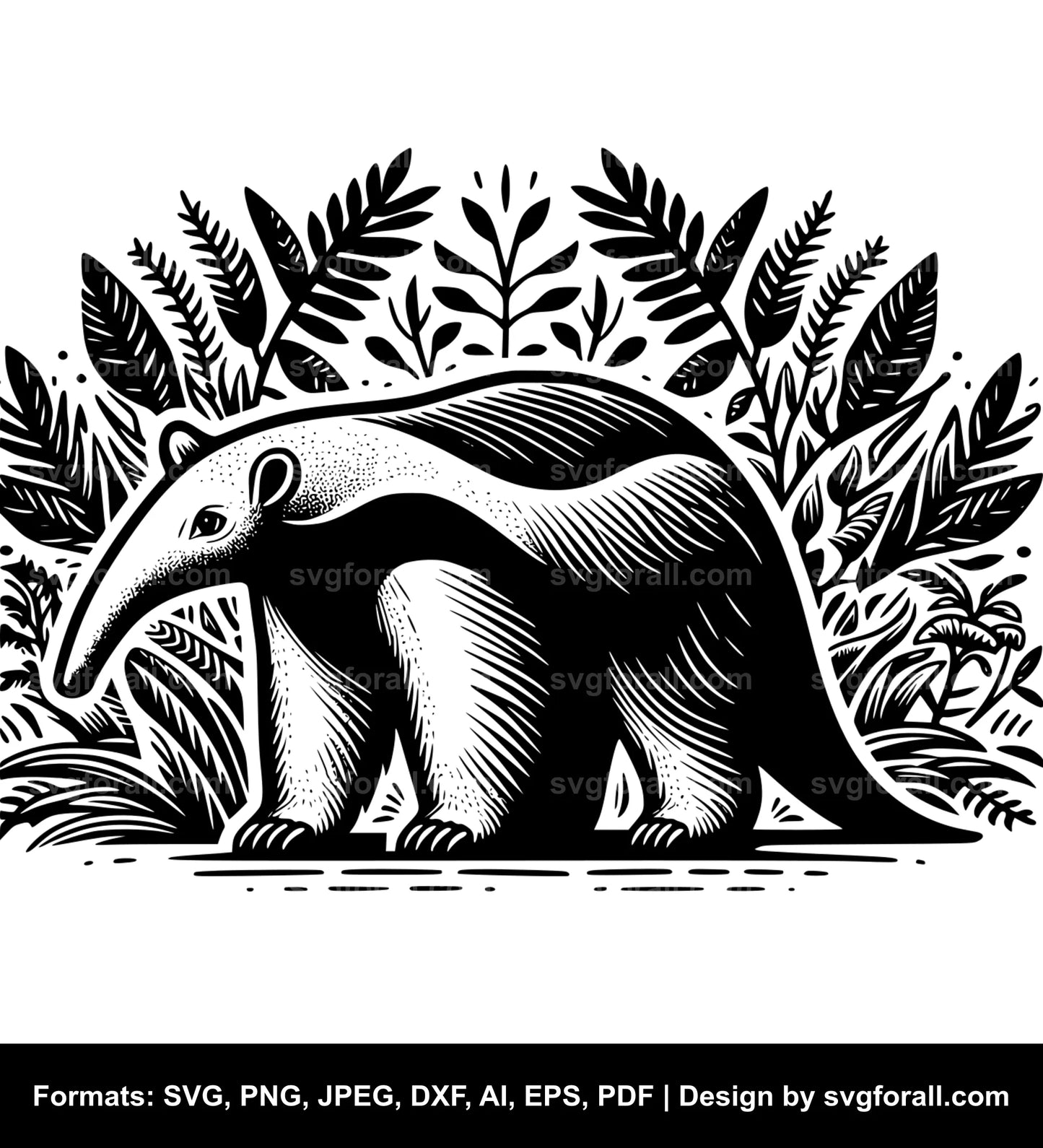 Anteater Black SVG