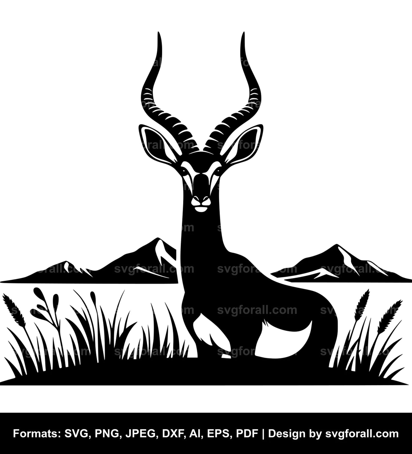 Antelope SVG Vector