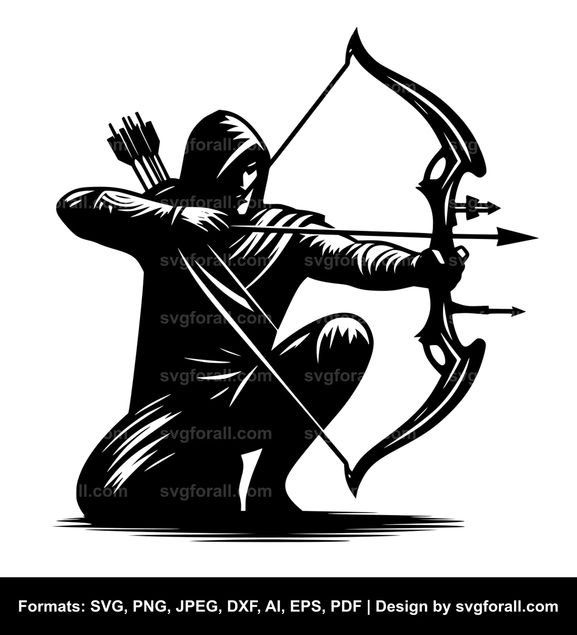 Archer Black SVG