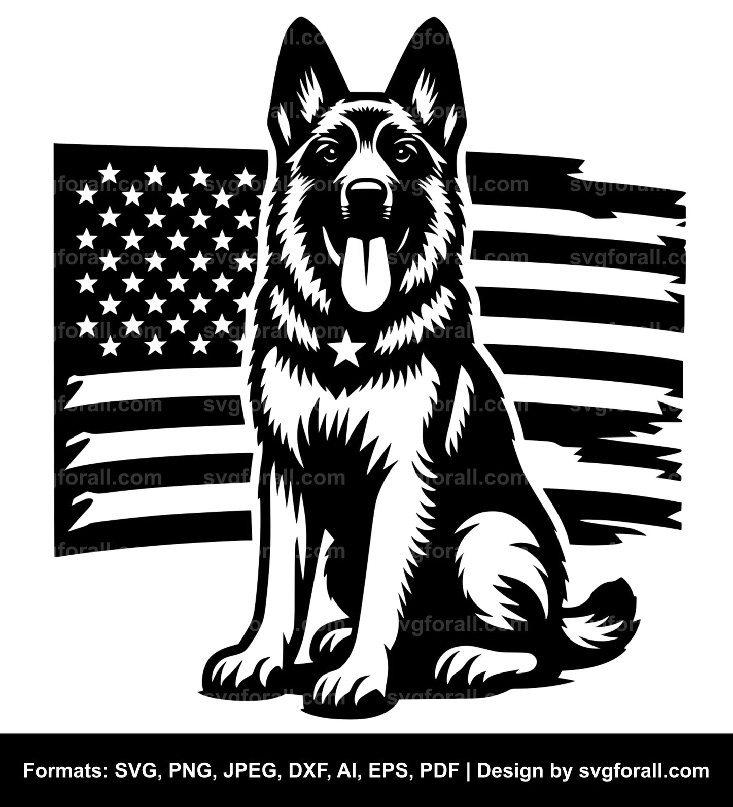 Army Dog SVG