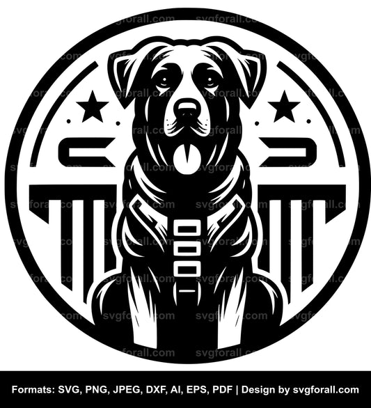 Army Dog SVG PNG