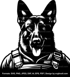 Army Dog SVG