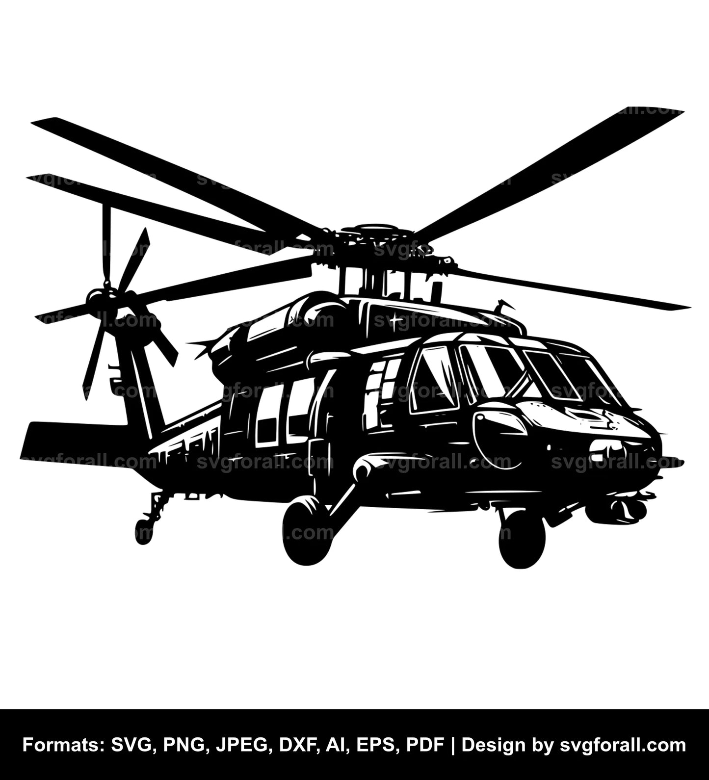 Army Helicopter SVG File