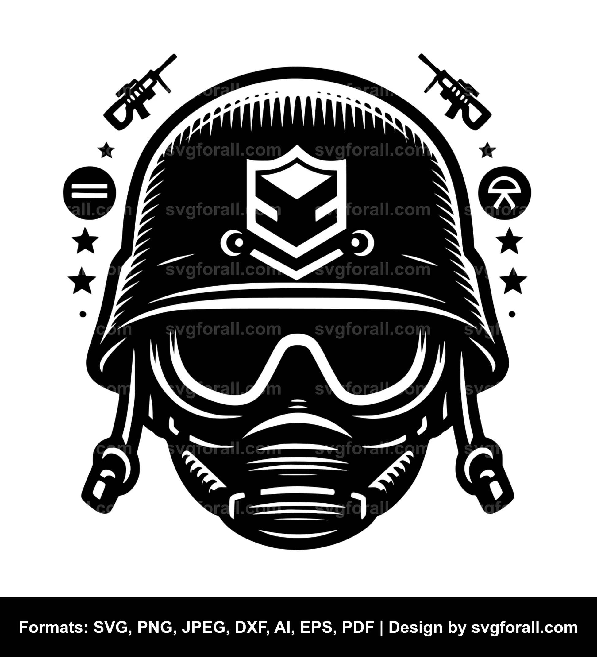 Army Helmet Cricut SVG