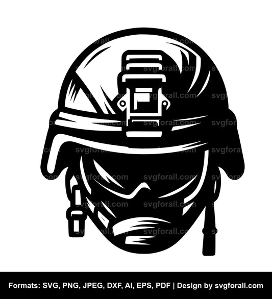 Army Helmet SVG