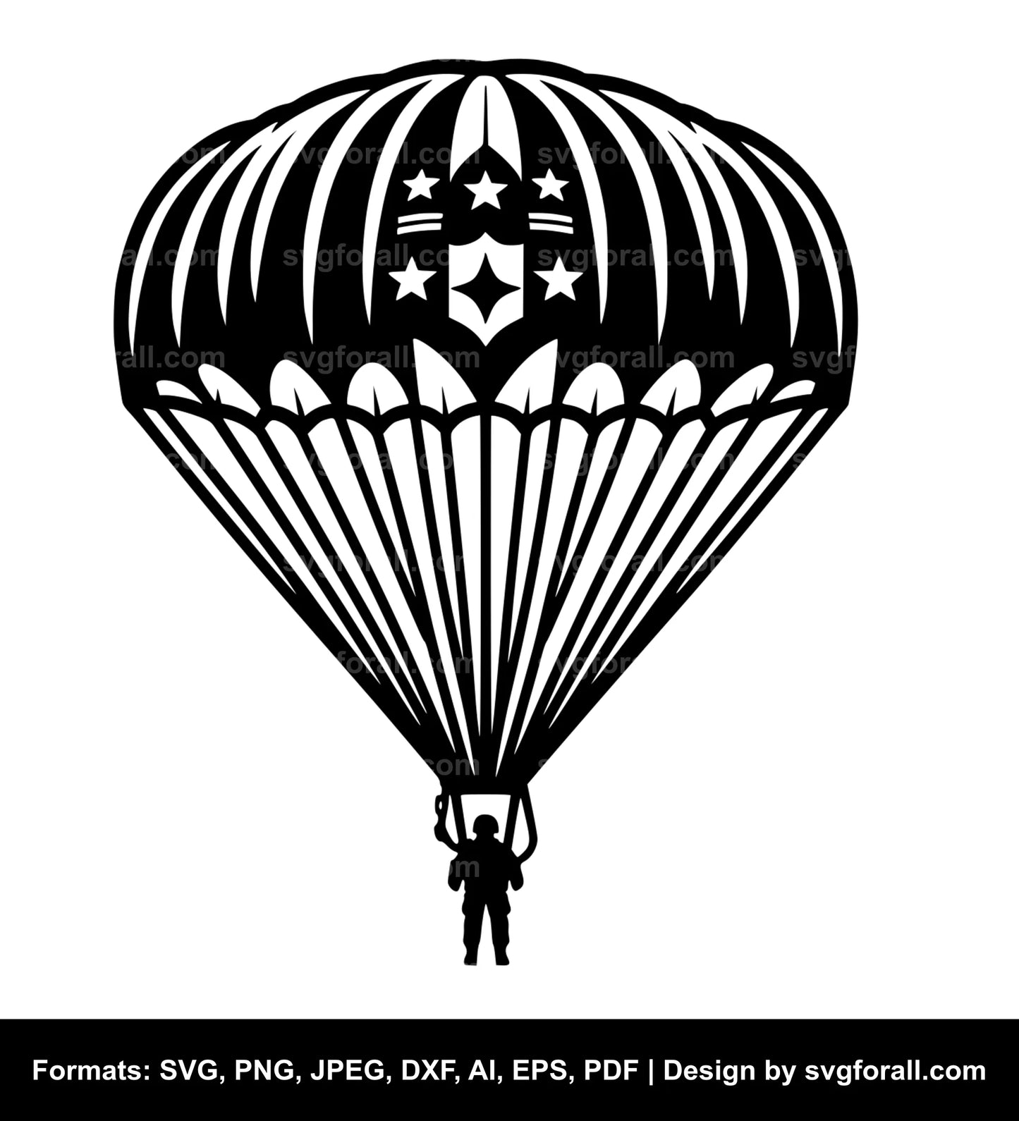 Army Parachute SVG