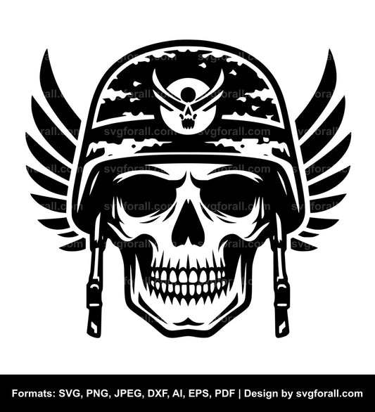 Army Skull SVG