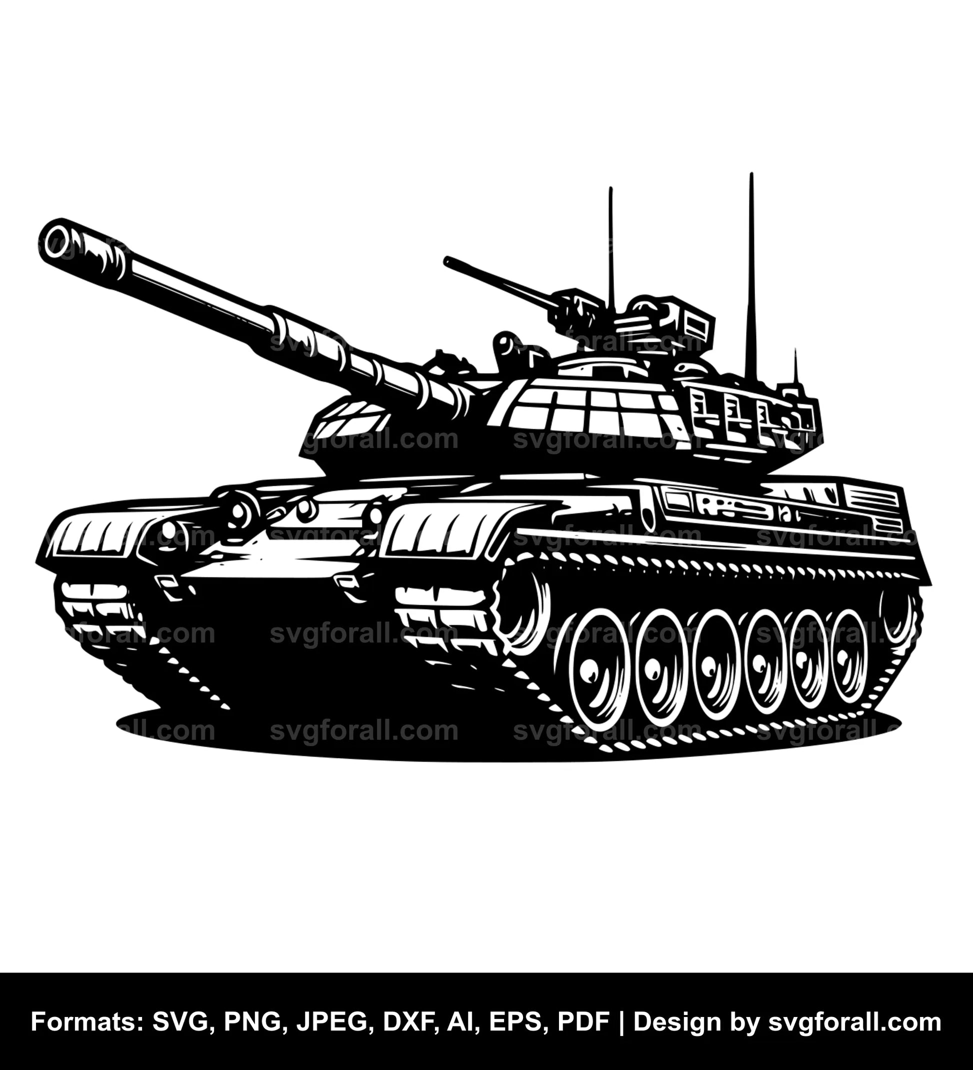 Army Tank Cricut SVG