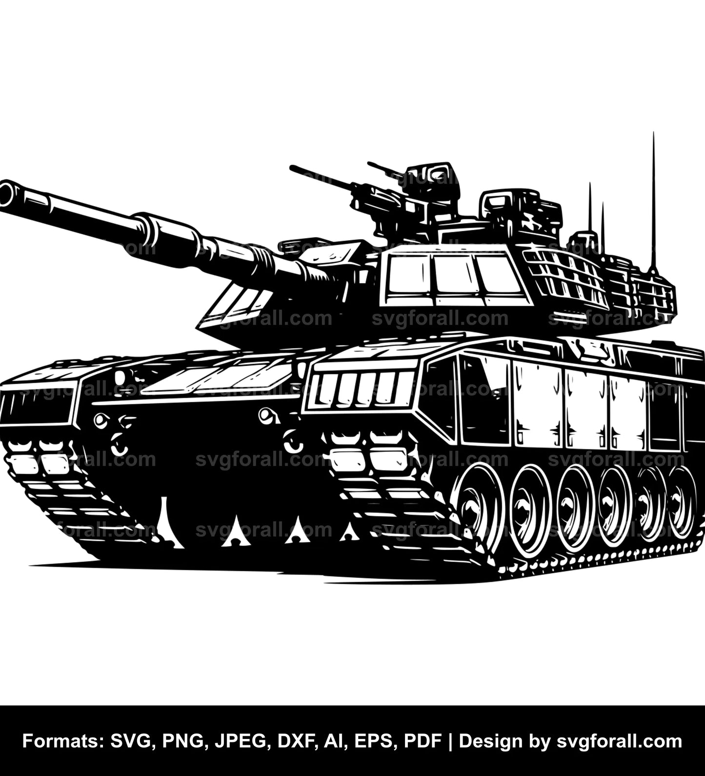 Army Tank SVG Vector