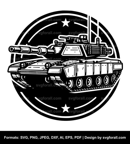 Army Tank Vector SVG