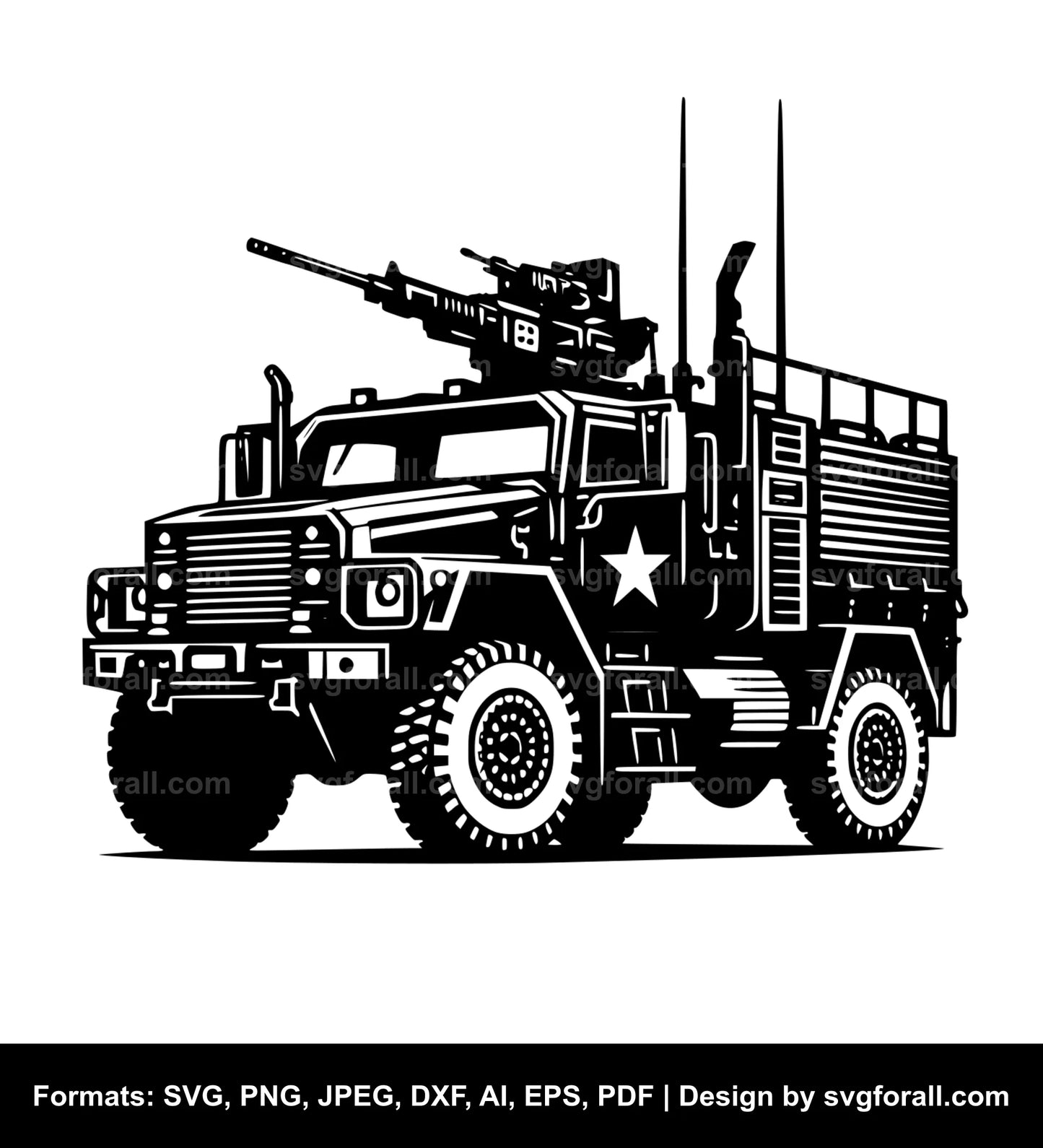 Army Truck SVG