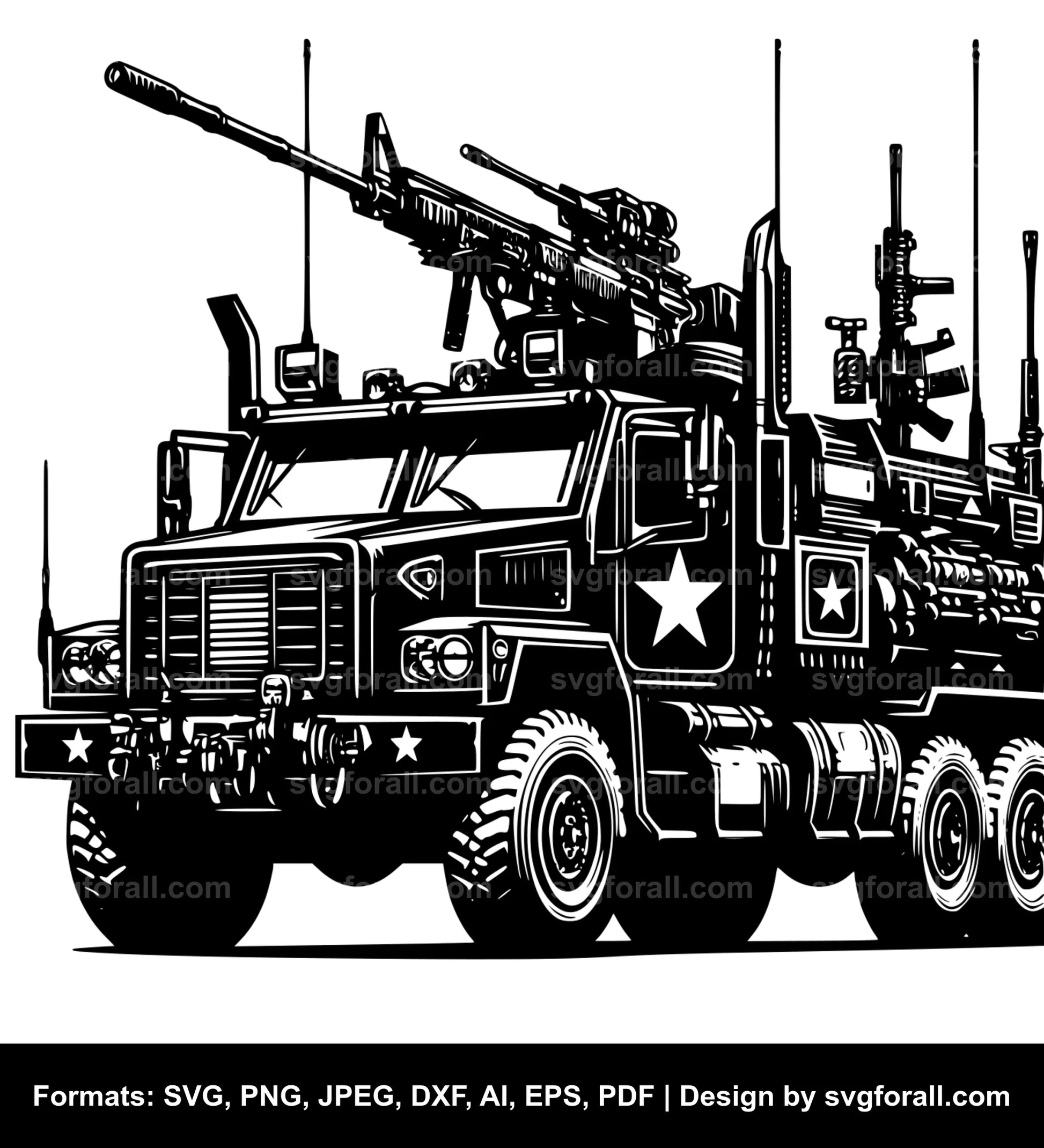 Army Truck SVG File