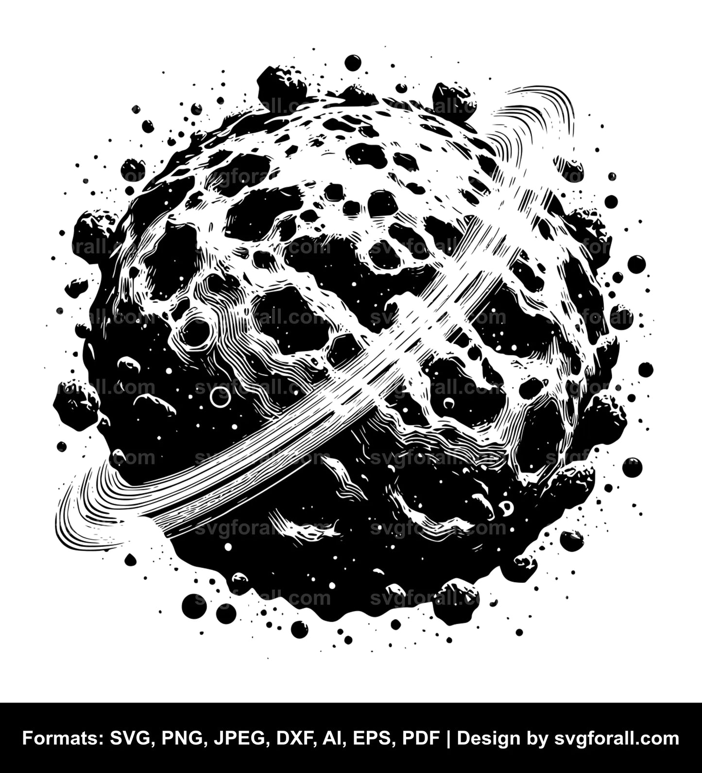 Asteroid Clipart SVG