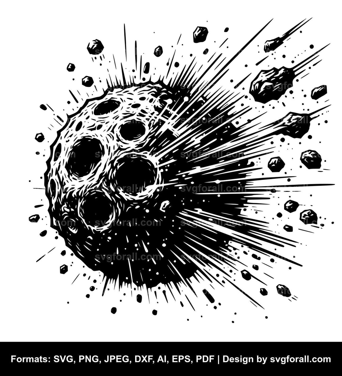 Asteroid SVG Clip Art