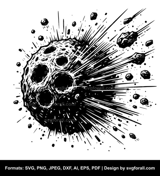 Asteroid SVG Clip Art