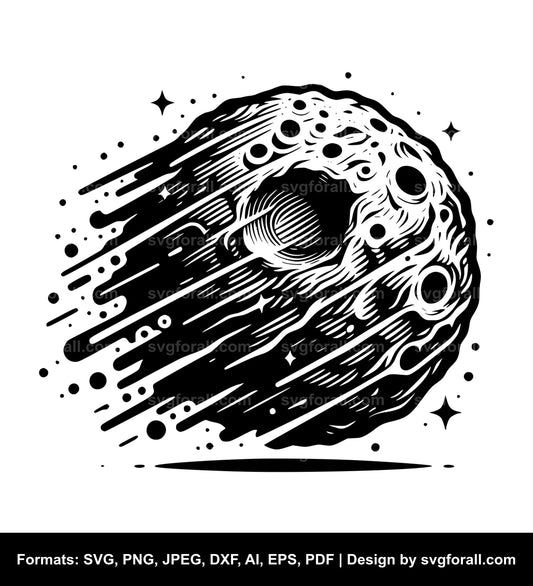 Asteroid SVG Clipart