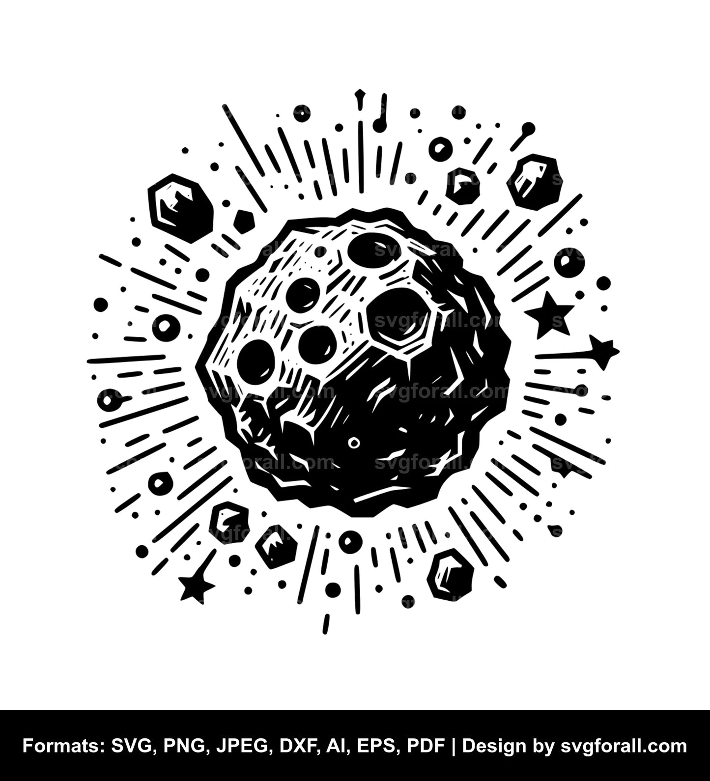 Asteroid SVG Cut File