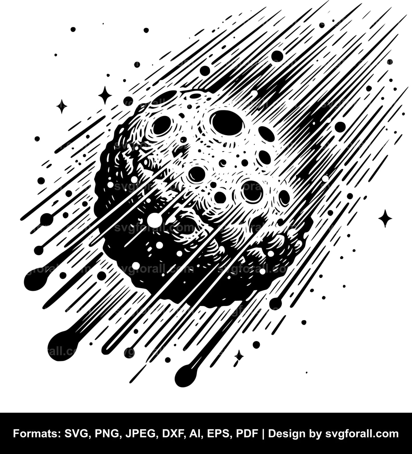 Asteroid SVG File