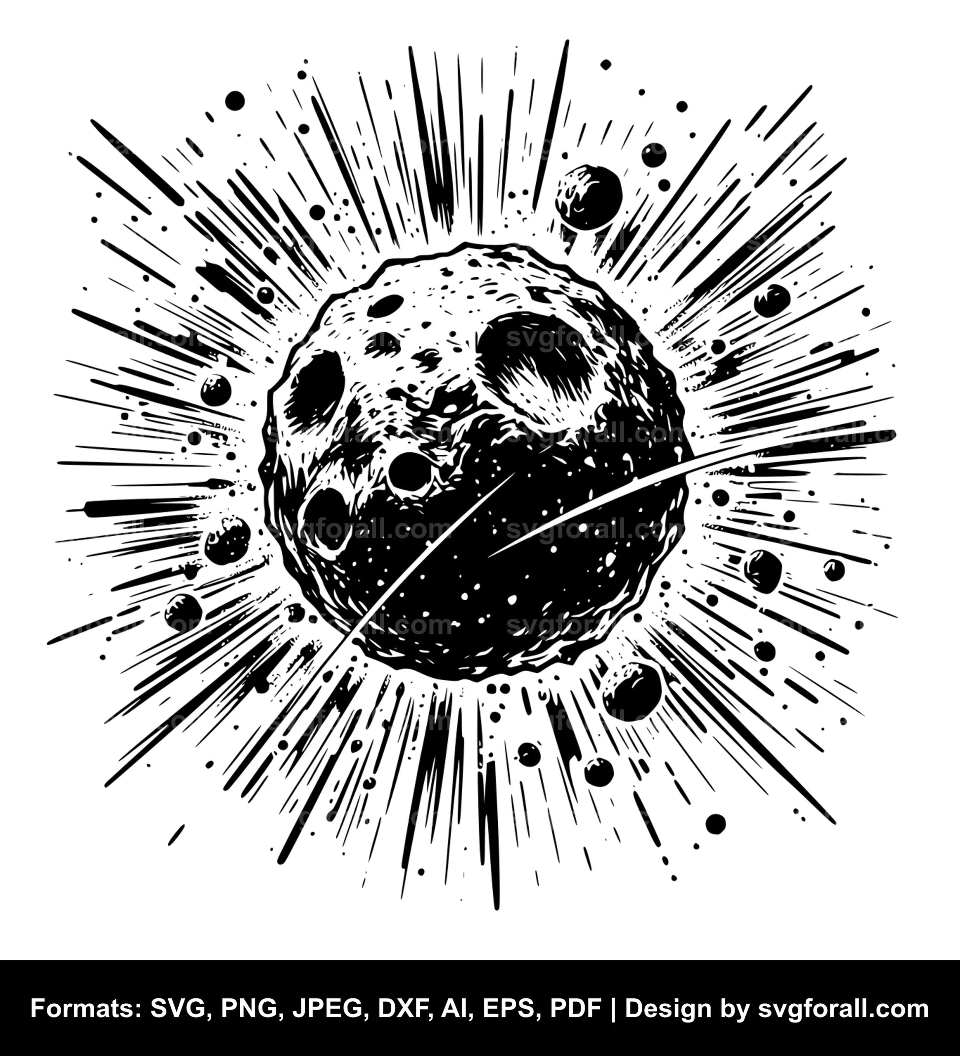 Asteroid SVG PNG