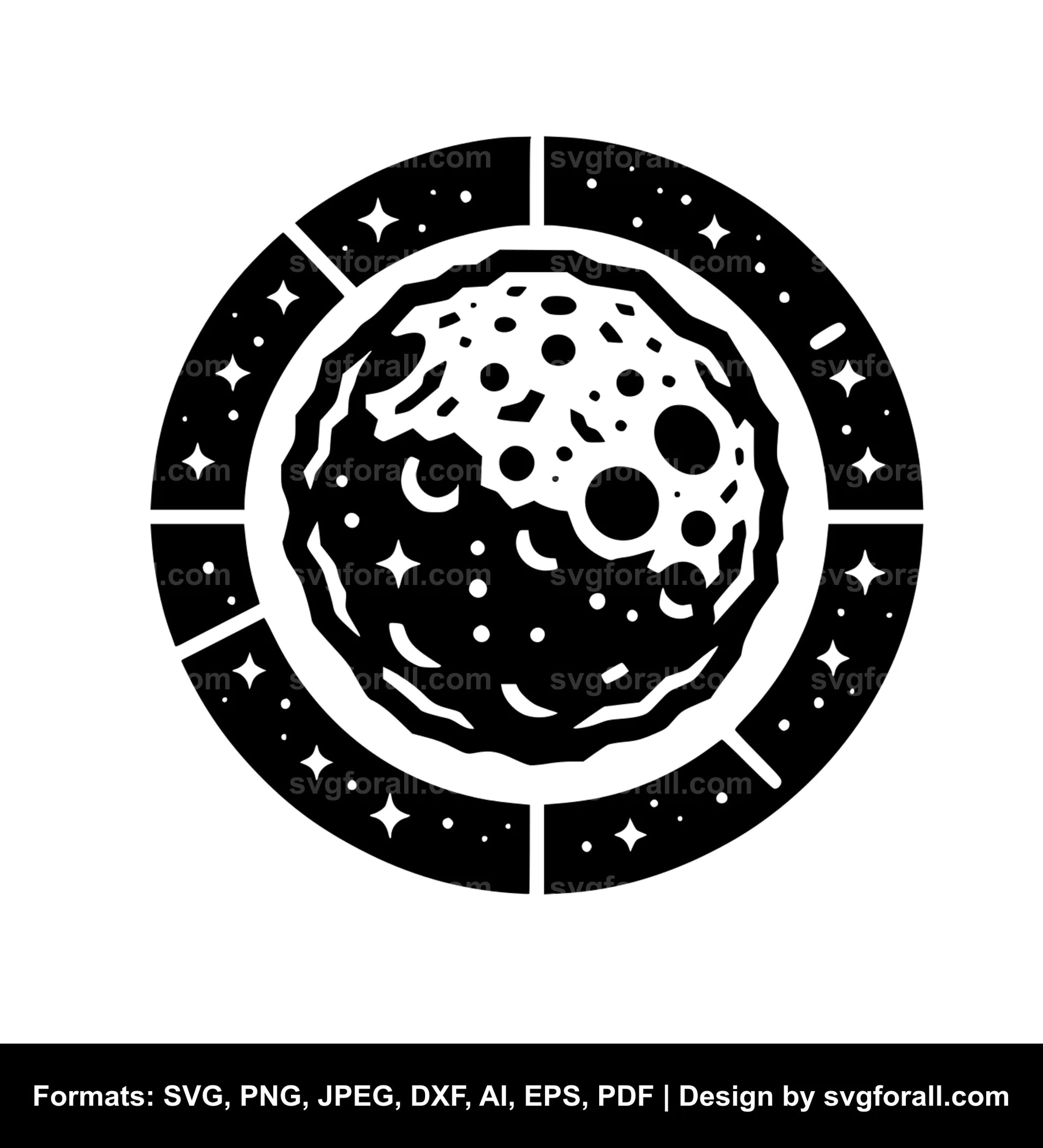 Asteroid Vector SVG