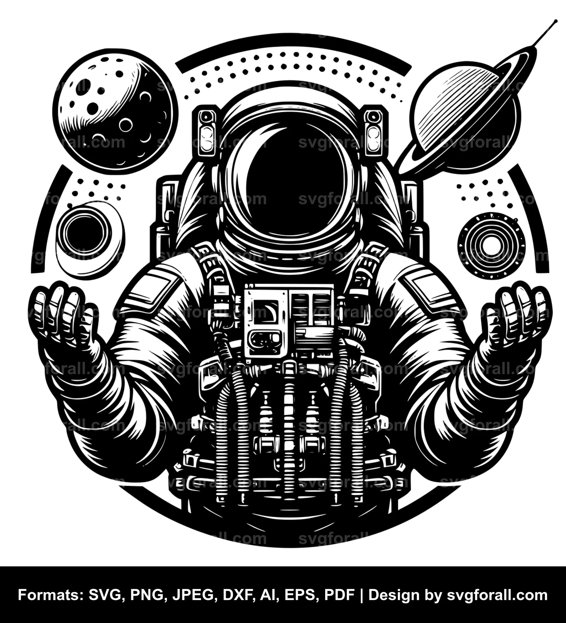 Astronaut SVG Clipart