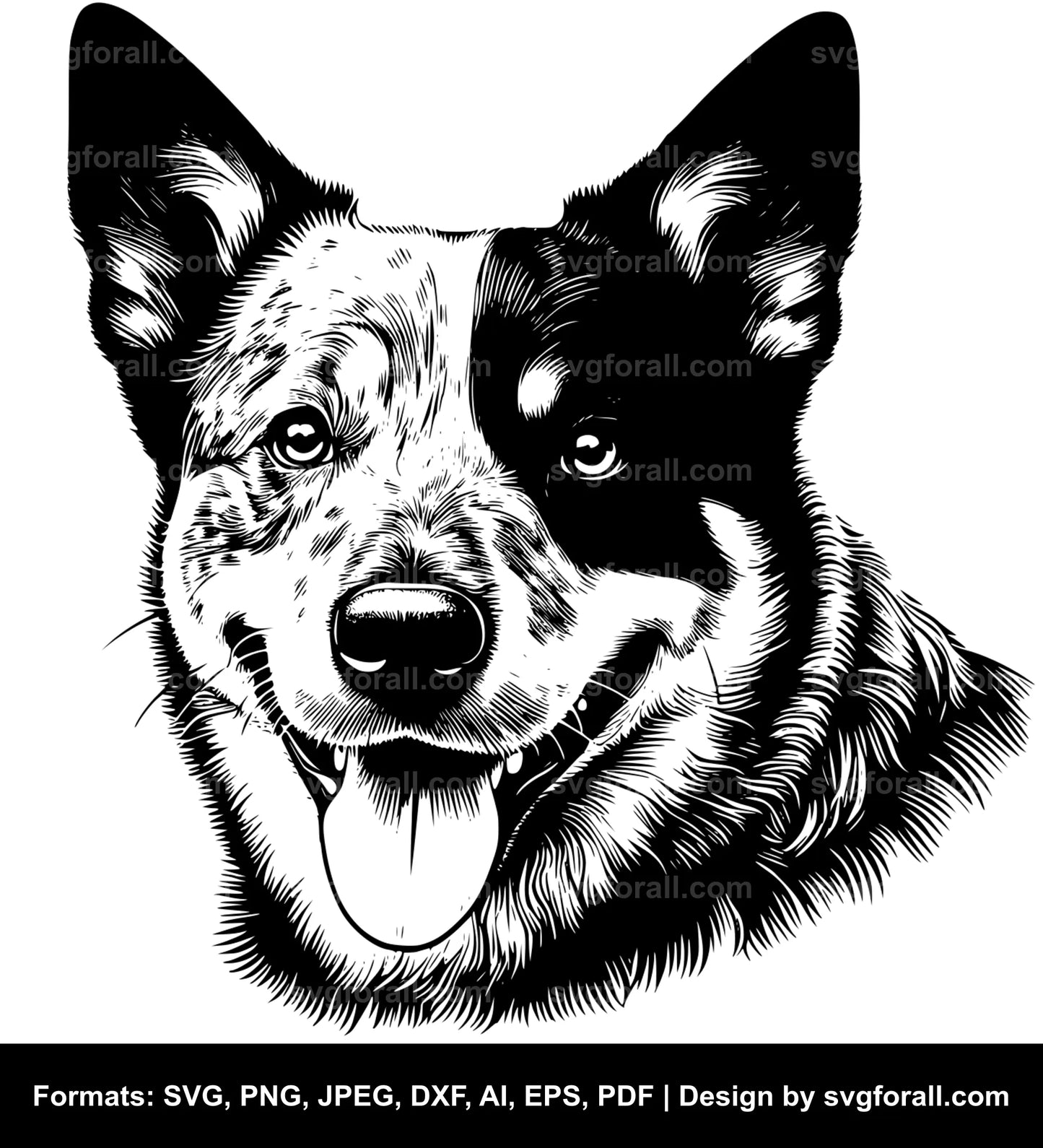 Australian Cattle Dog SVG PNG