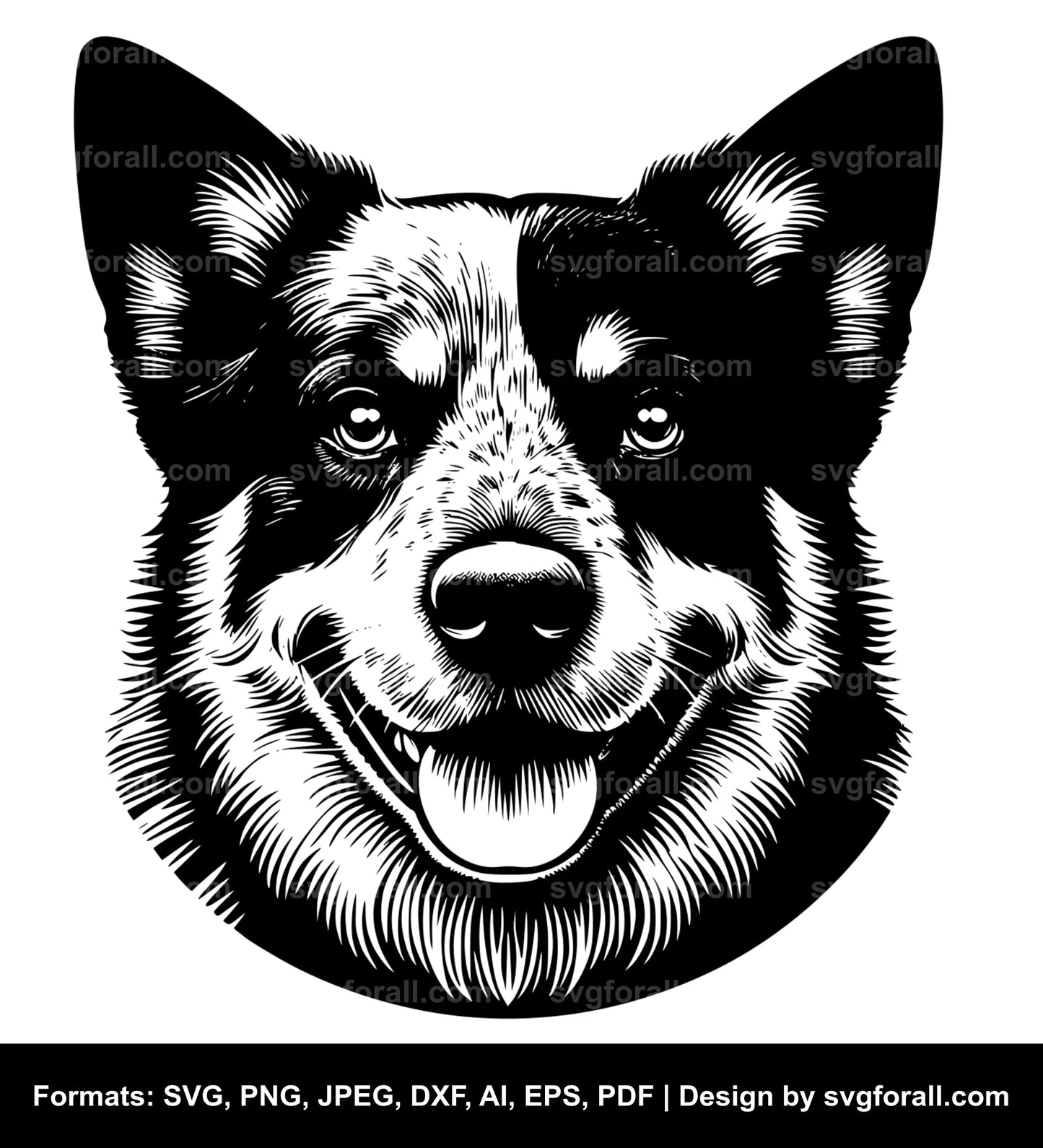 Australian Cattle Dog Vector SVG