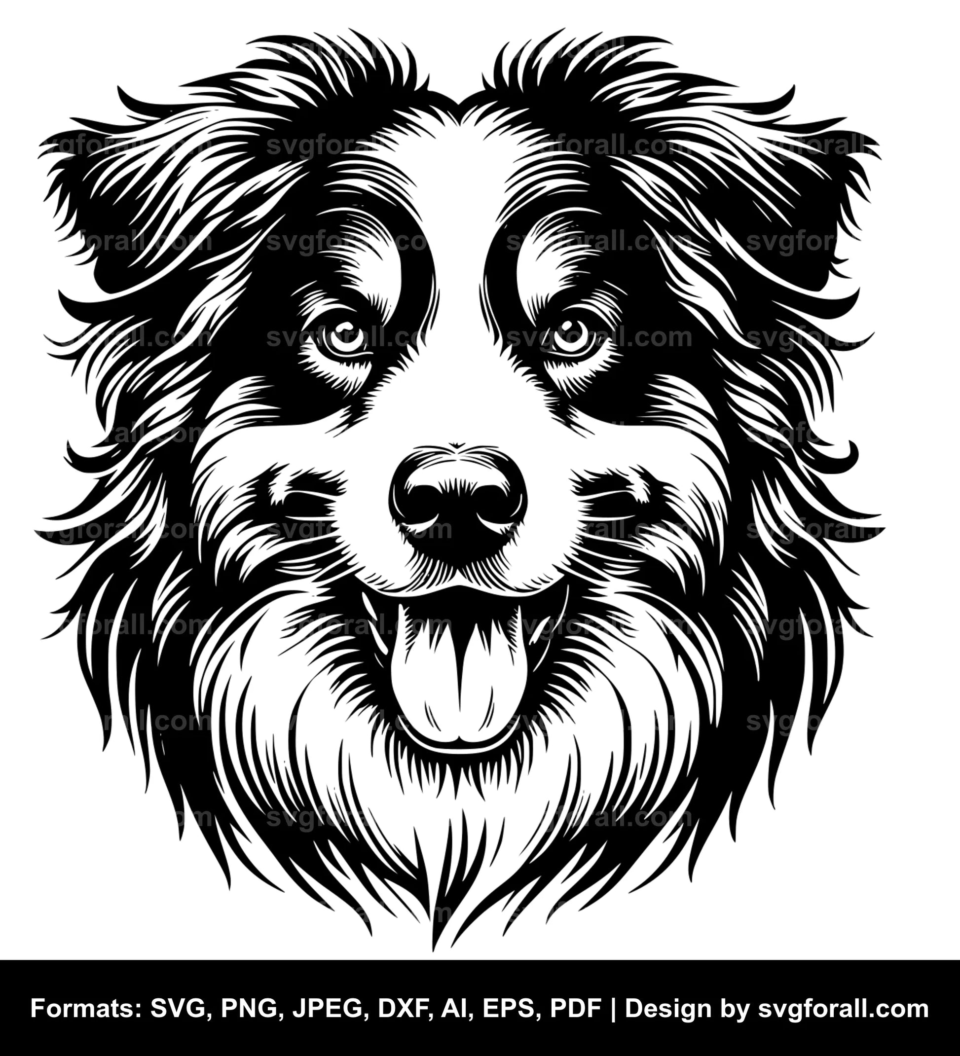 Australian Shepherd Dog SVG