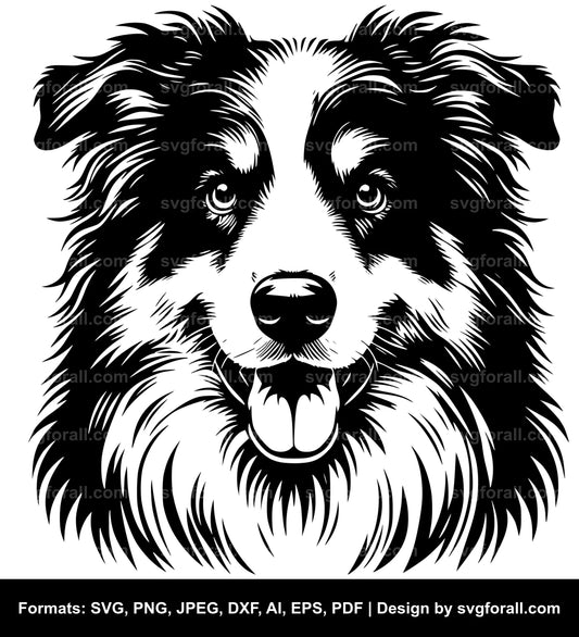 Australian Shepherd Dog SVG File