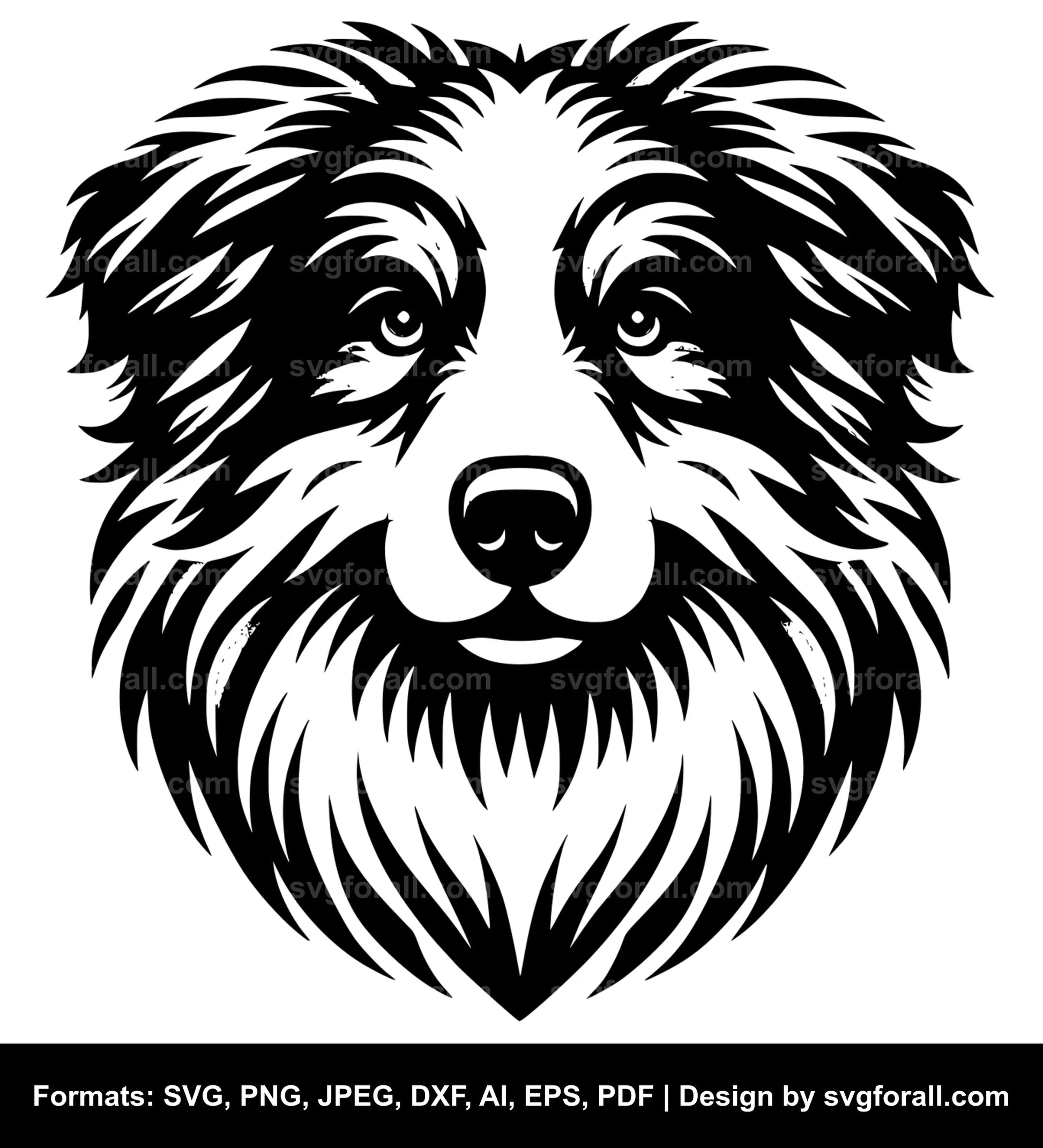 Australian Shepherd Dog Vector SVG