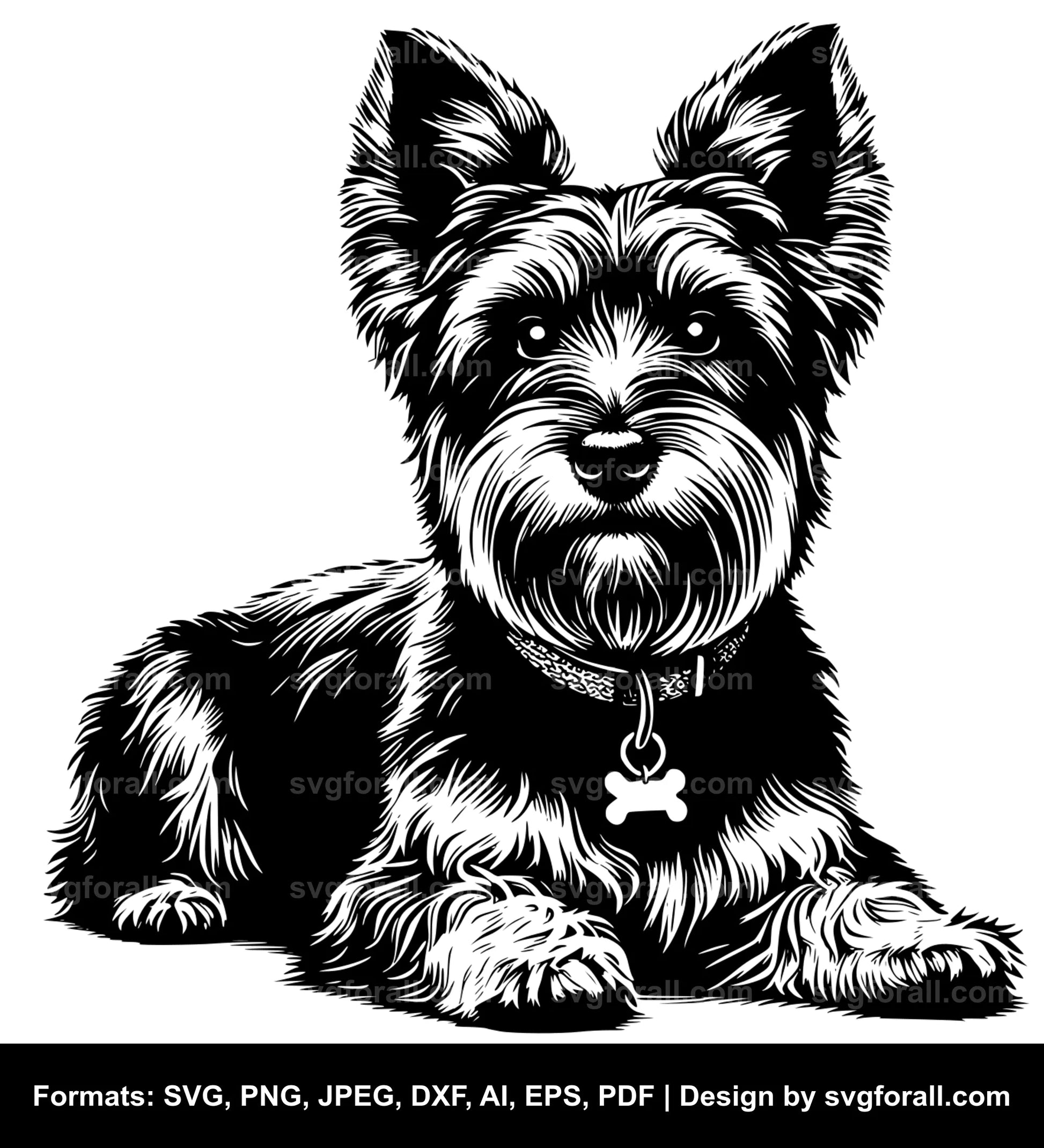 Australian Terrier Dog SVG PNG