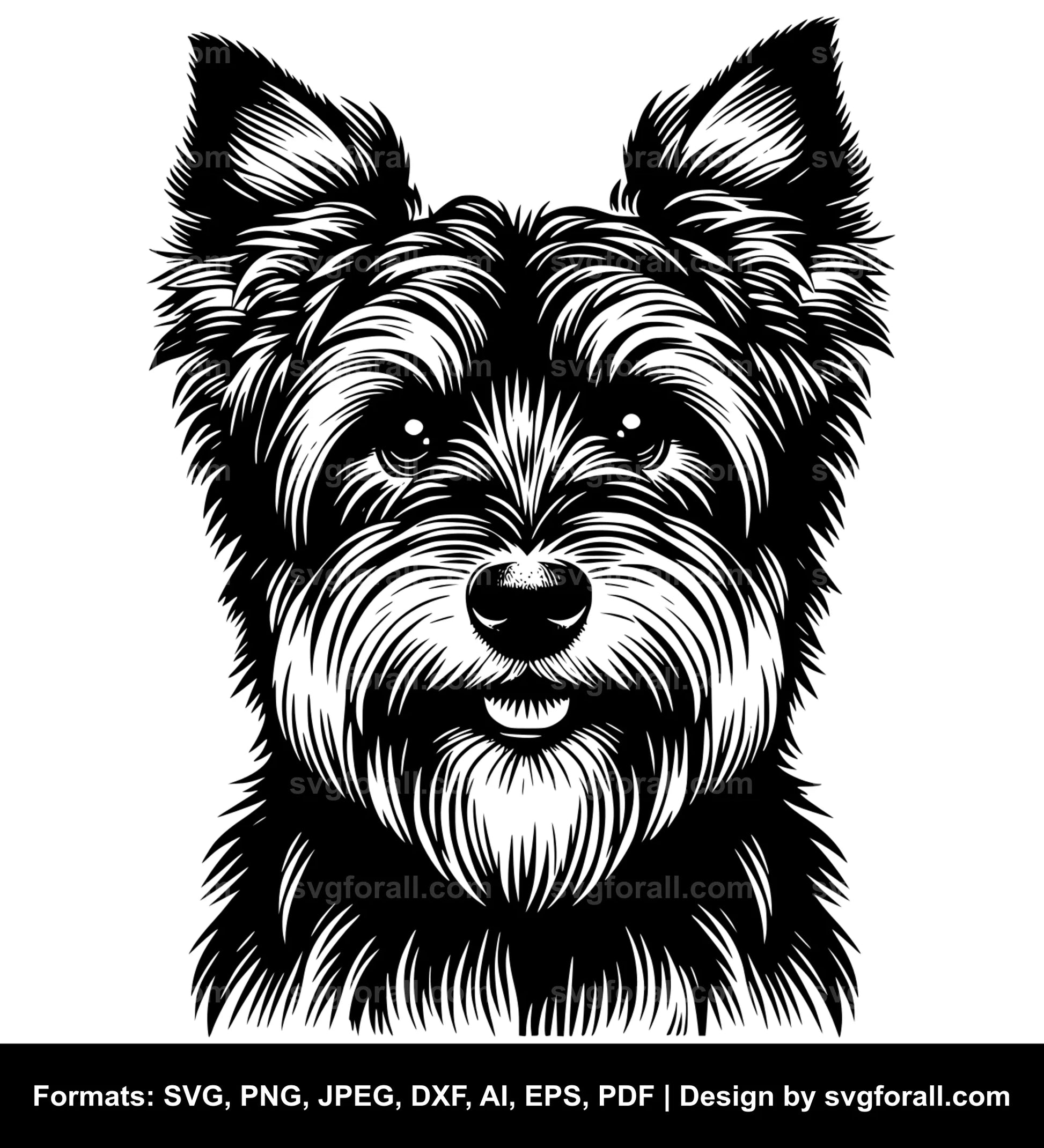 Australian Terrier Dog SVG Vector