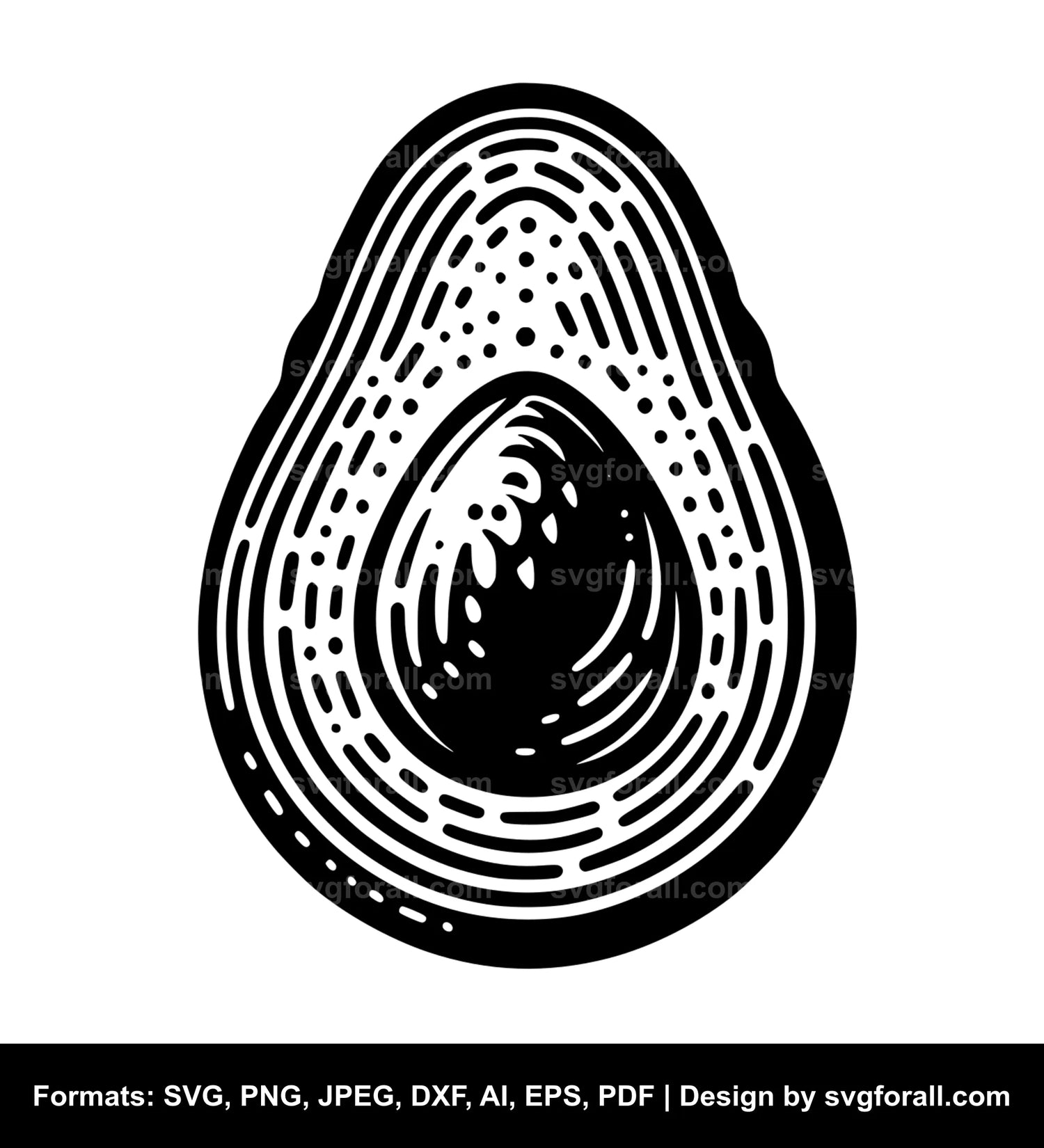 Avocado SVG Design