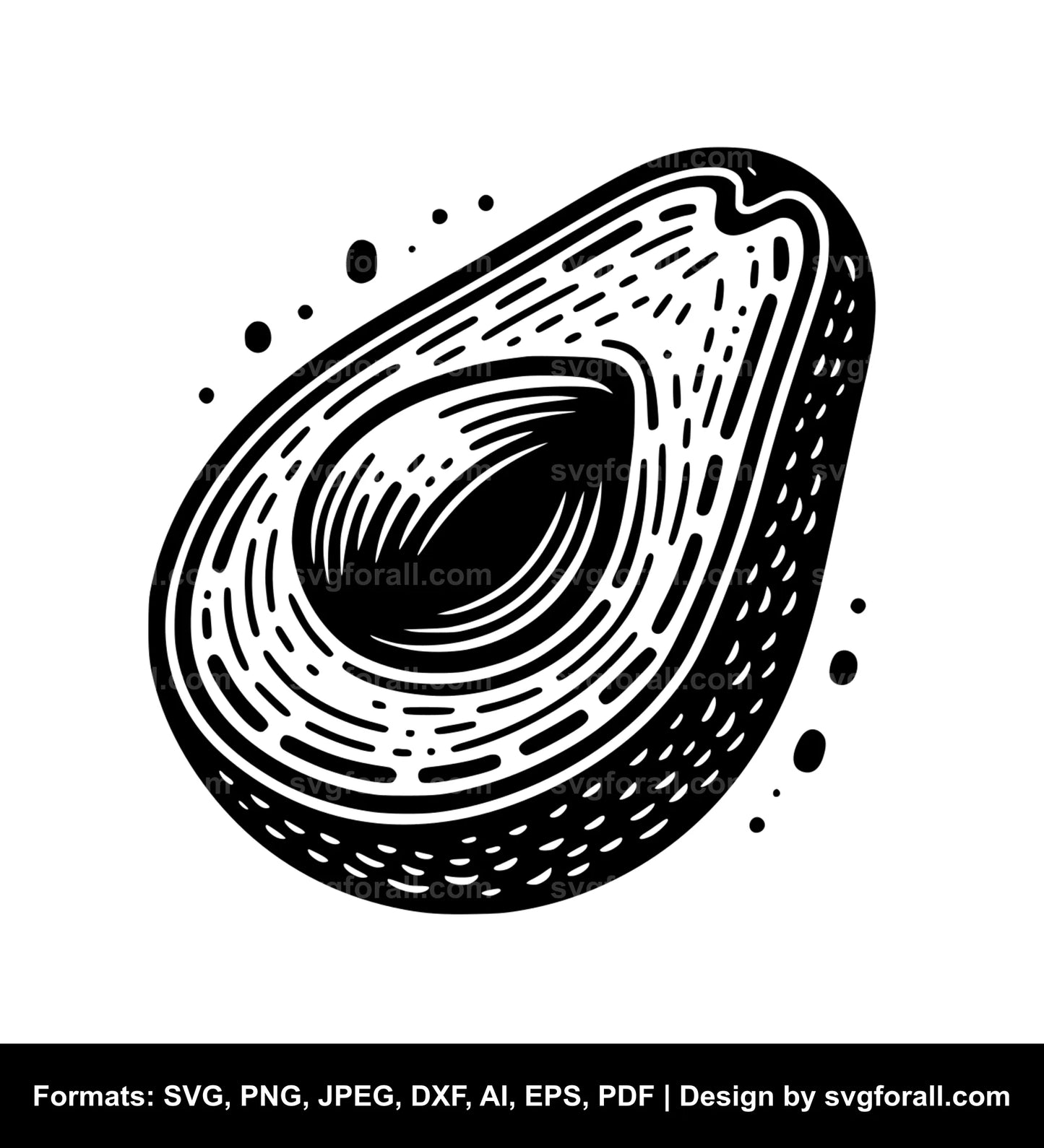 Avocado SVG File