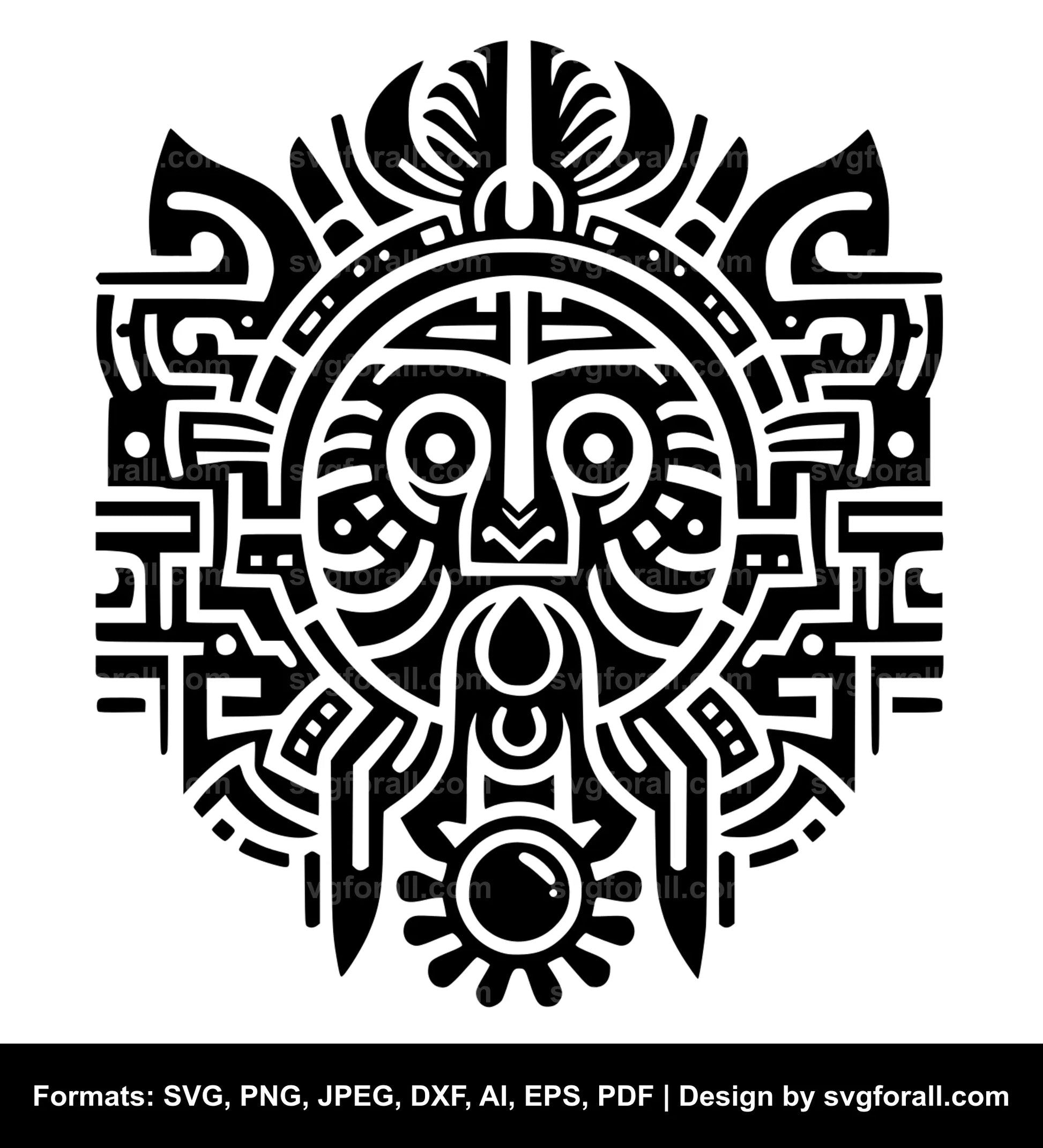 Aztec Black SVG