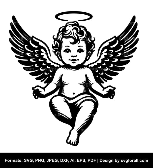 Baby Angel SVG