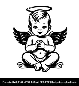 Baby Angel SVG