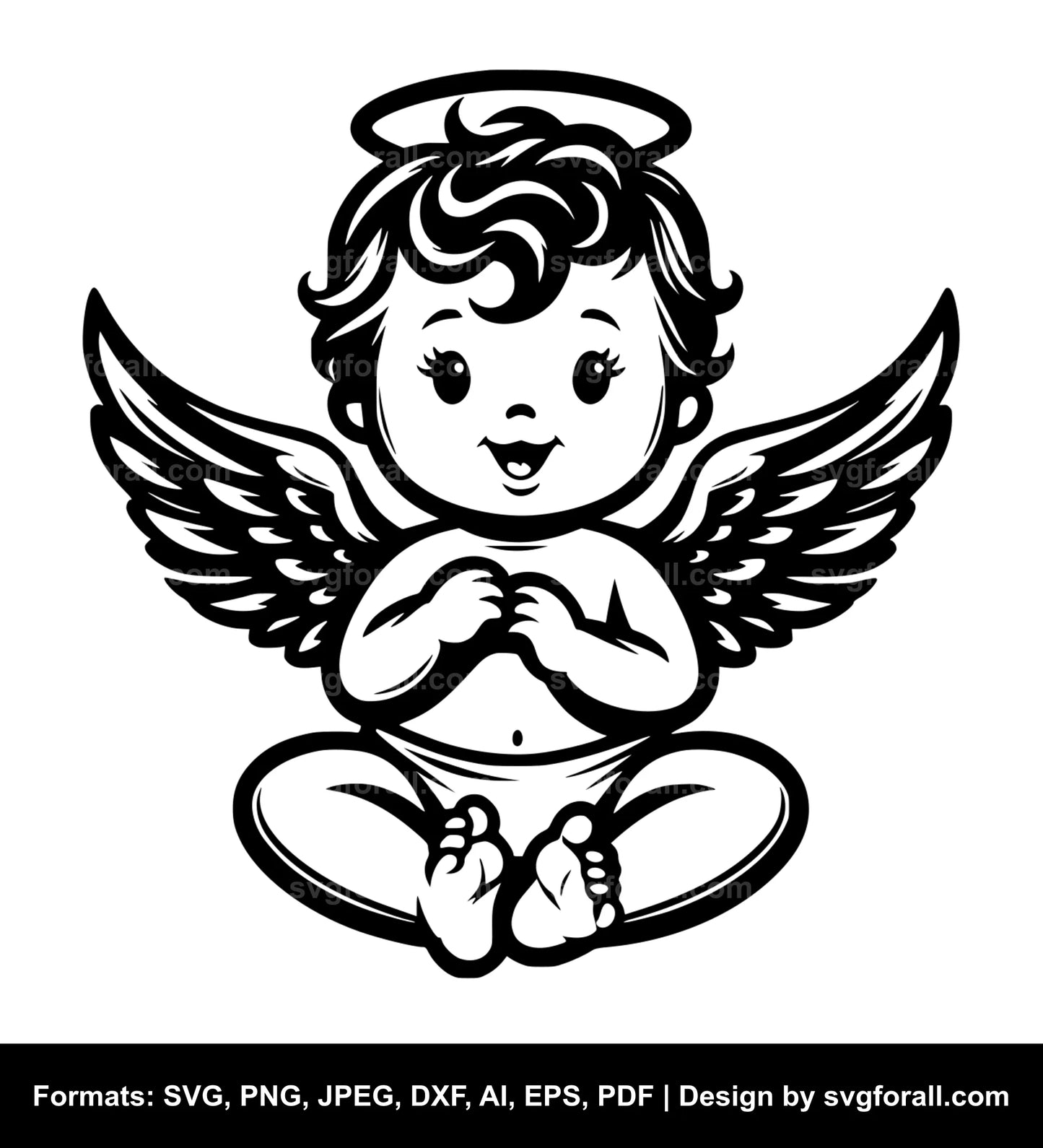 Baby Angel SVG File