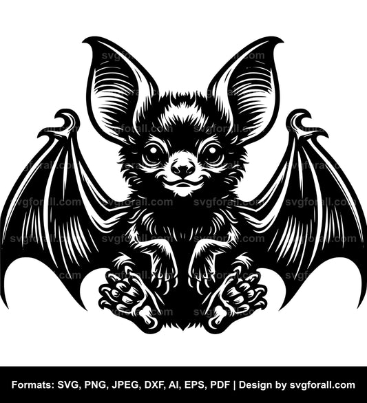 Baby Bat SVG