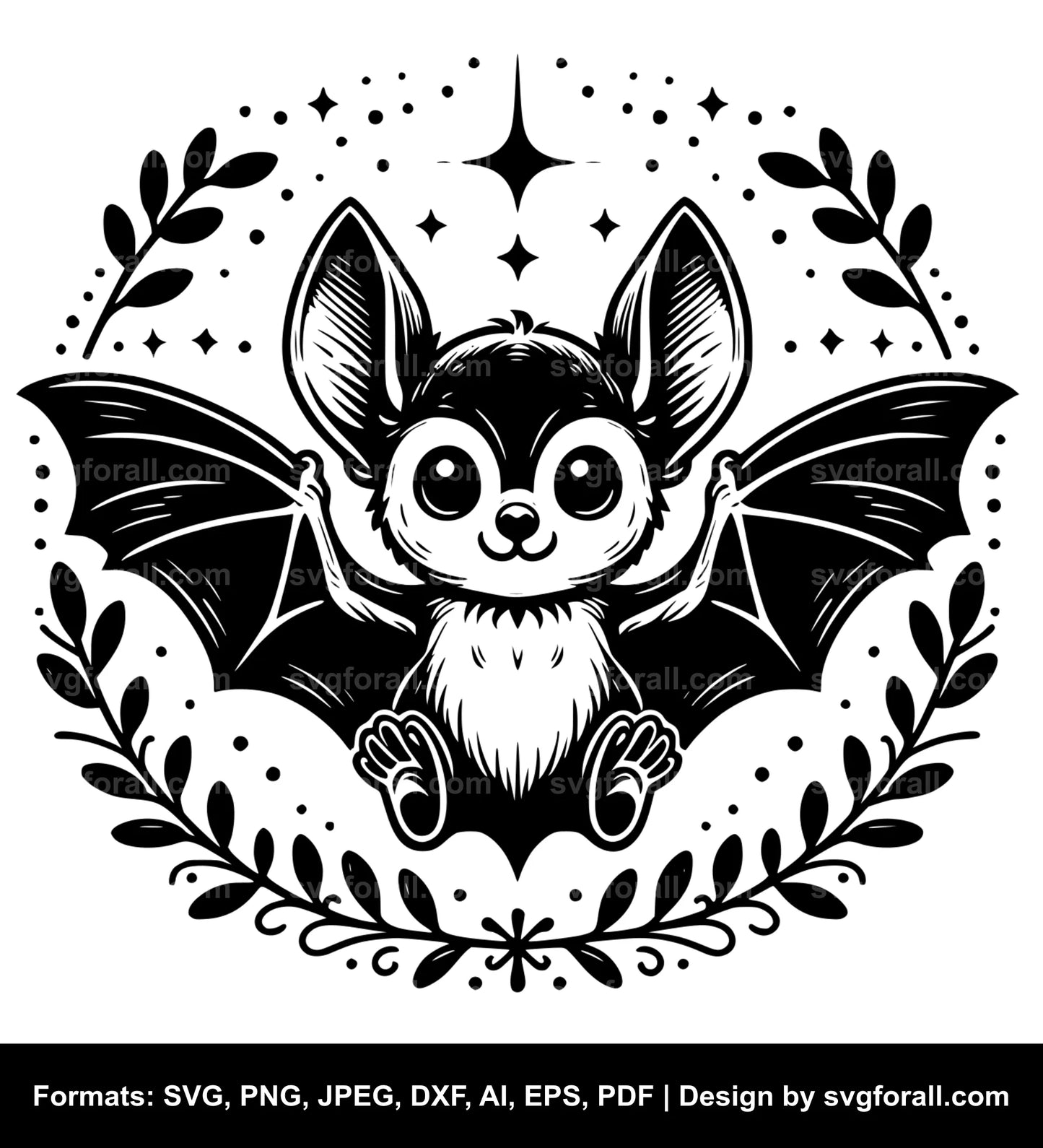 Baby Bat SVG File