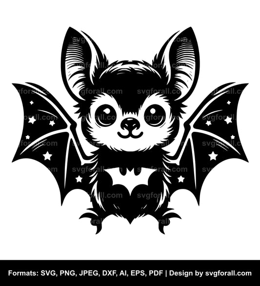 Baby Bat SVG Vector