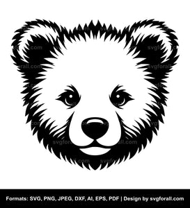 Baby Bear Face SVG