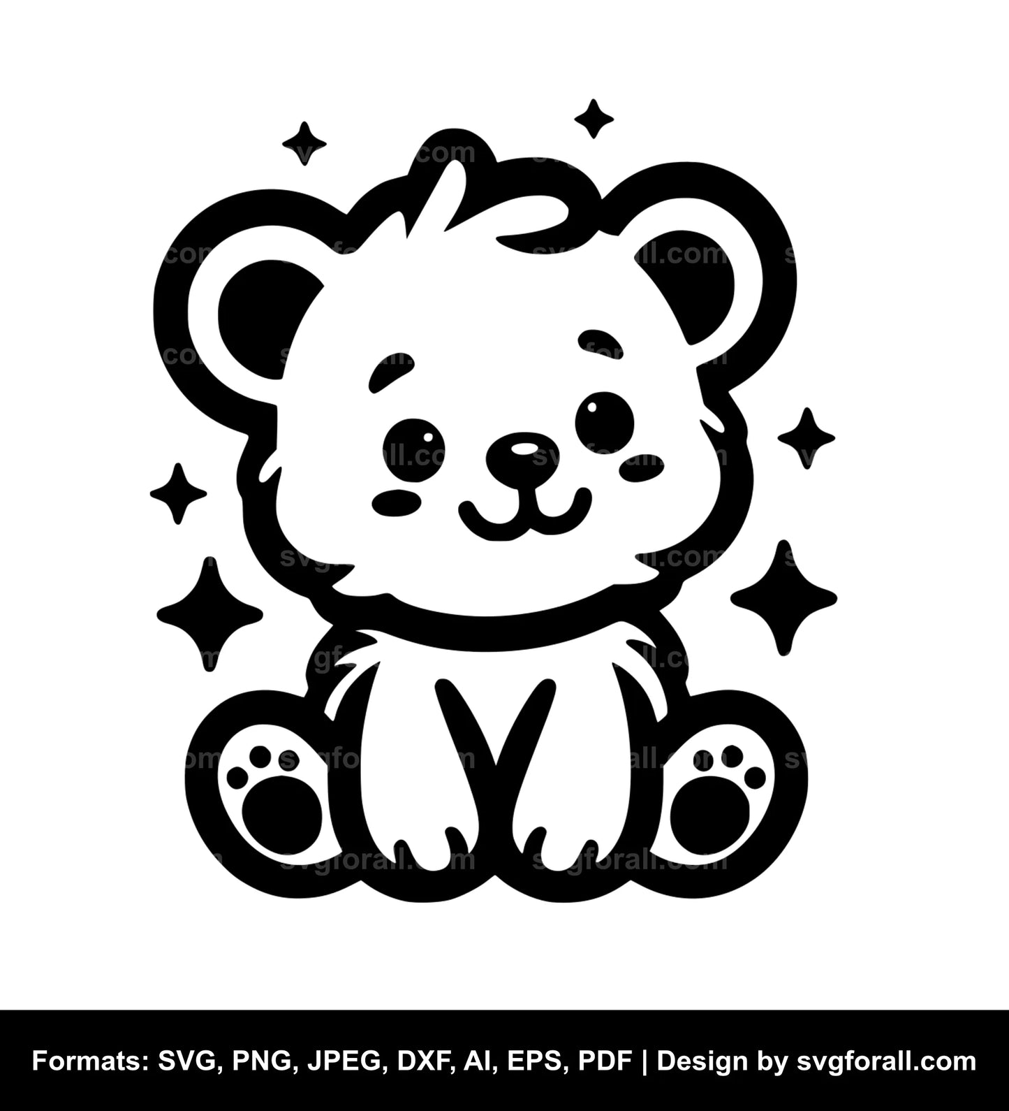 Baby Bear Vector SVG