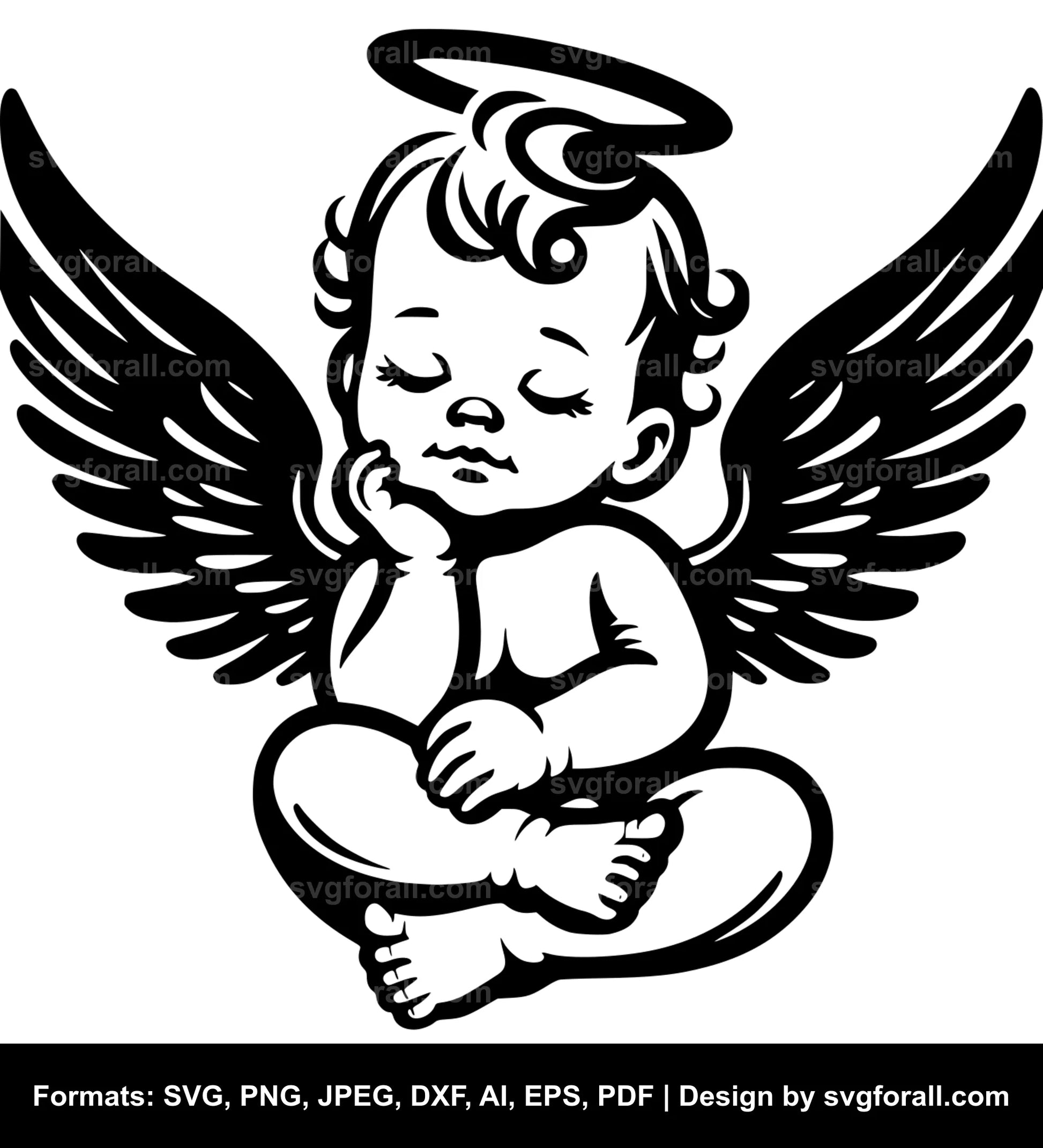 Baby Boy Angel Cricut SVG