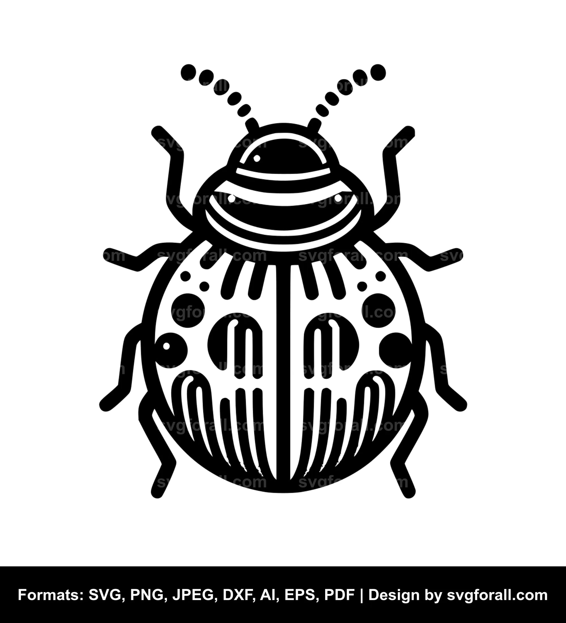 Baby Bug Black SVG