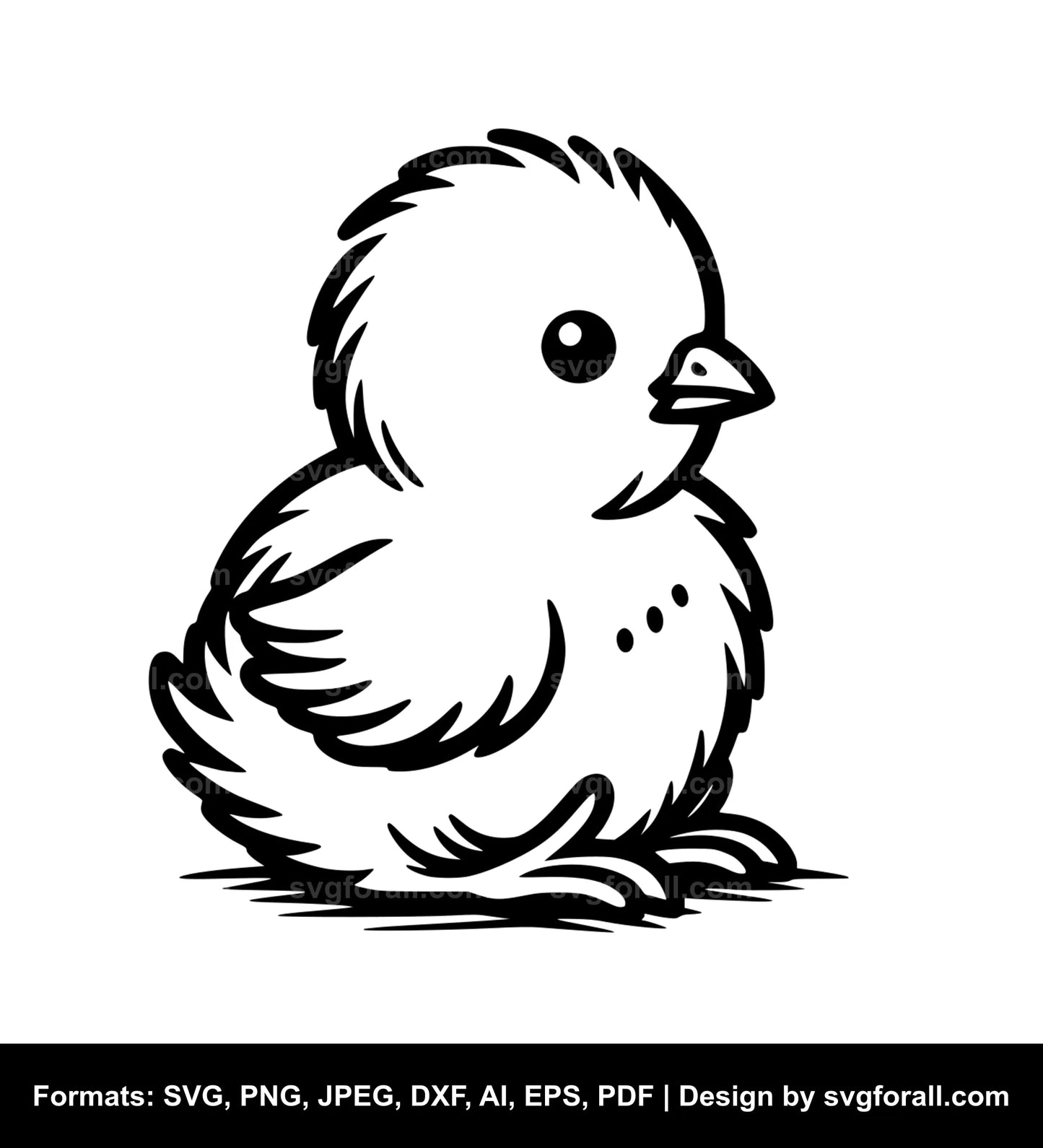 Baby Chick SVG Vector