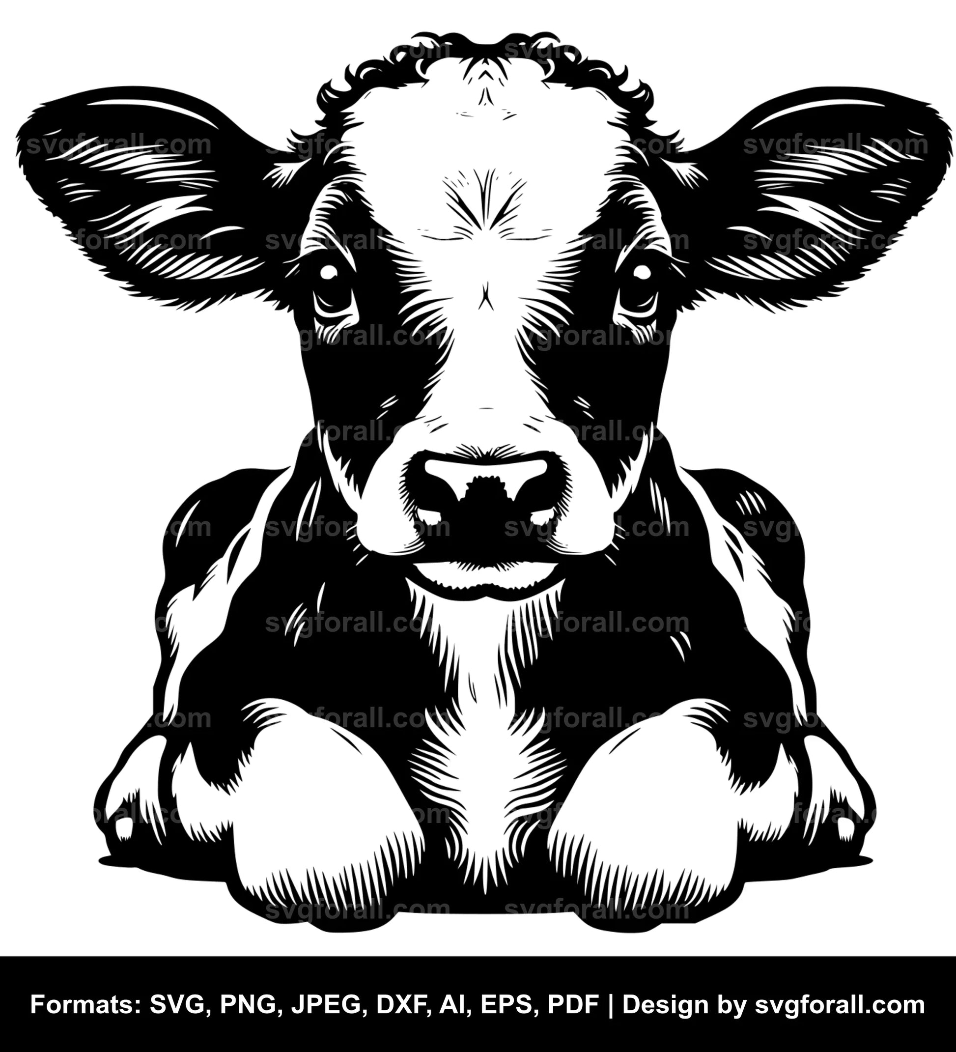 Baby Cow SVG File