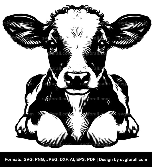 Baby Cow SVG File