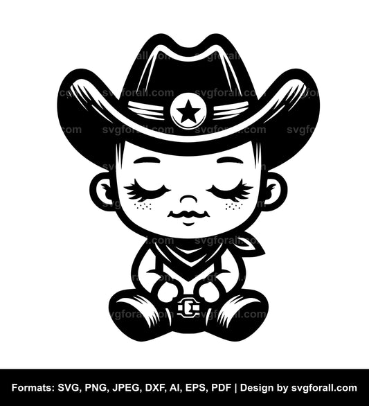 Baby Cowboy Cricut SVG