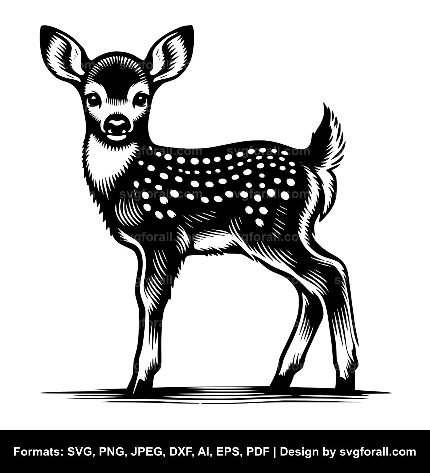 Baby Deer SVG Design